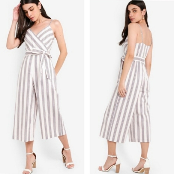 Banana Republic Linen Blend Crop Jumpsuit - Picture 1 of 12